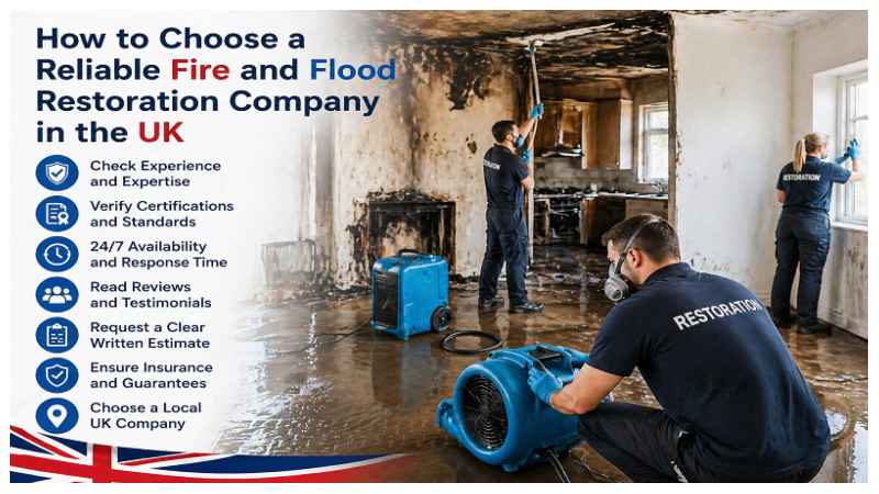 How to Choose a Reliable Fire and Flood Restoration Company in the UK