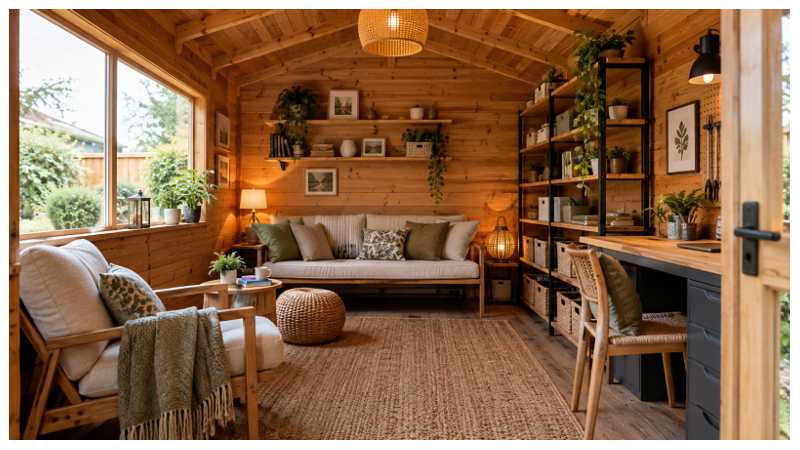 Styling the Inside of a Wooden Shed: Interior Ideas